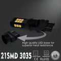 4157 3157 LED Switchback Turn Signal Lights Bulbs, 6000K White/Amber Yellow