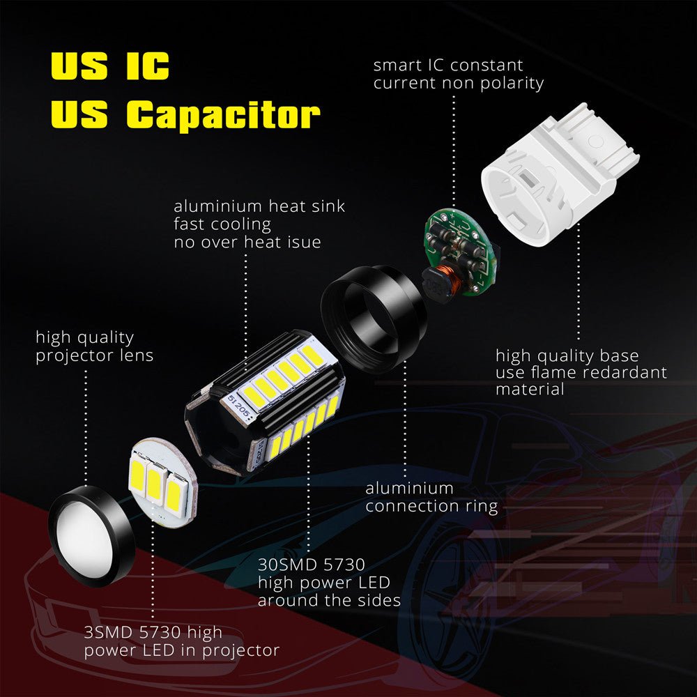 4257NA LED Turn Signal Lights Bulb Replacement Upgrade Blinker Lamps -Alla Lighting