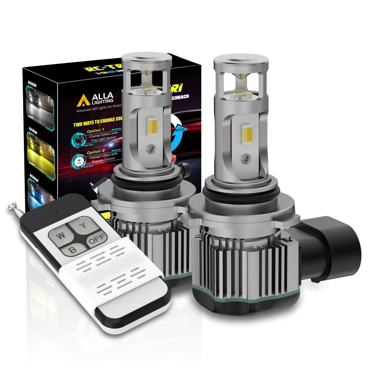 9006 HB4 LED Switchback LED Bulbs Fog Lights | White, Yellow, Blue -Alla Lighting