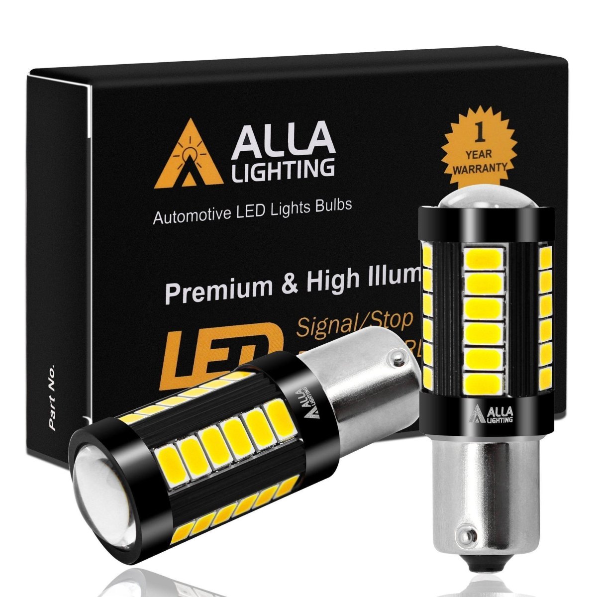 BA15S 1156 LED Turn Signal/Brake Stop Tail/Reverse Lights Bulbs -Alla Lighting