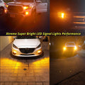 BAY15D 1157 LED Bulbs Super Bright 12V, 6000K White/Amber Yellow/Red