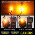 CAN Bus BAU15S PY21W 7507 LED Bulbs Amber Yellow Turn Signal Lights