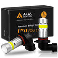 COB-72 HB4 9006 LED Fog Light Bulbs, 6500K White/8000K Blue/3000K Amber Yellow