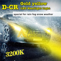 D-CR HB2 9003 H4 LED Forward Lightings Bulb Upgrade Halogen/HID, 3000K Yellow