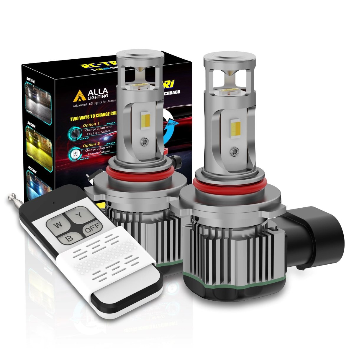 H10 9145 LED Switchback 9140 Fog Lights Bulbs | White, Yellow, Blue -Alla Lighting