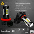 H11 H16 H8 LED Fog Lights Bulbs High Power 80W Cree DRL, 6000K White