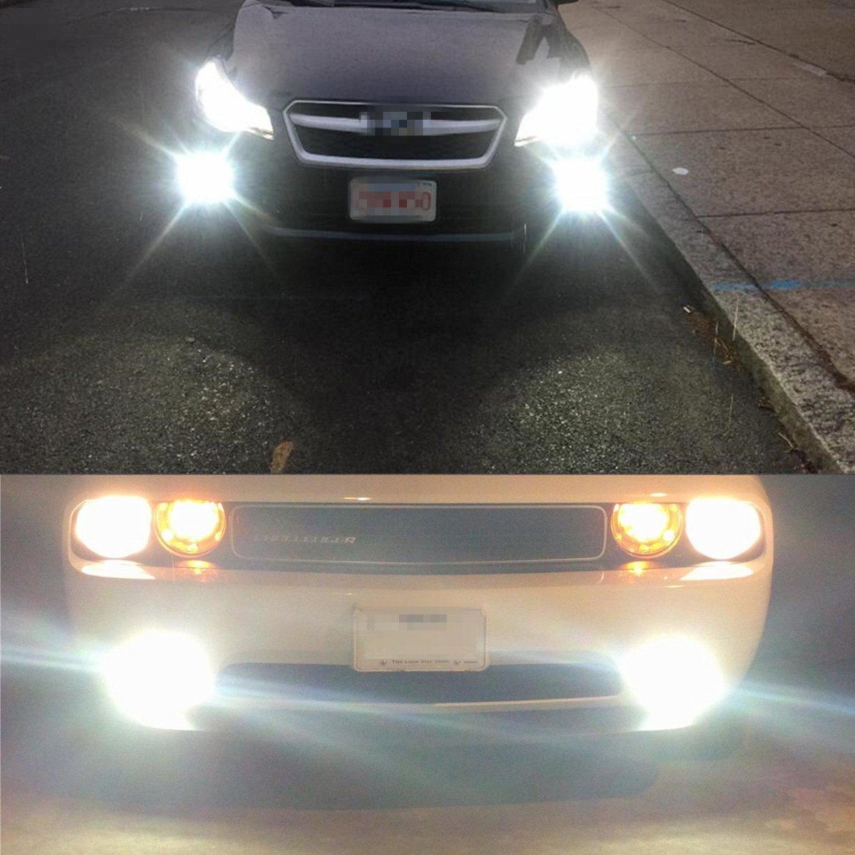 H7 LED Bulbs High Power 80W Cree DRL Daytime Running/Fog Lights, 6K White -Alla Lighting