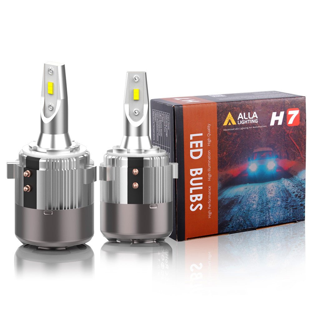 H7 LED Headlights Bulbs for Volkswagen VW Passat Golf GTI Tiguan, Plug-n-Play -Alla Lighting