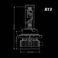 NCP H13 9008 CANBus LED Forward Lightings Bulbs | Dual High/Low Beam