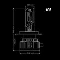 NCP H4 HB2 9003 CANBus LED Forward Lightings Bulbs | Dual High Low Beam