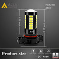 PSX24W 2504 LED Fog Lights Bulbs Super Bright 5730-SMD, 6000K Xenon White