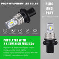 PU20d Base 12272NA PH24WY LED Bulbs Signal, Reverse Lights HPC24WY